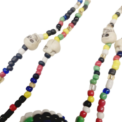 Siete Potencias Africanas 3 Collares Con 4 Cráneos 3 Macutos