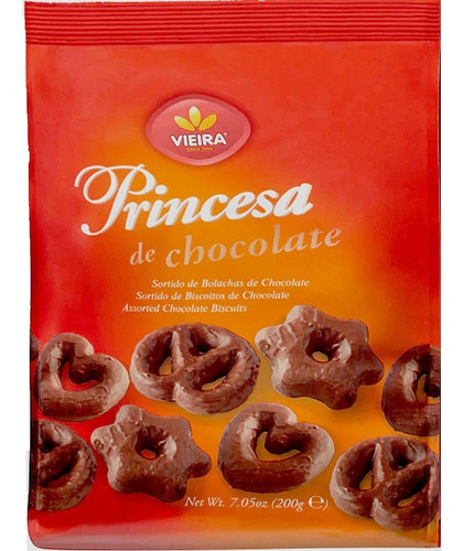 Biscoito Princesa De Chocolate Vieira 200g | Importado