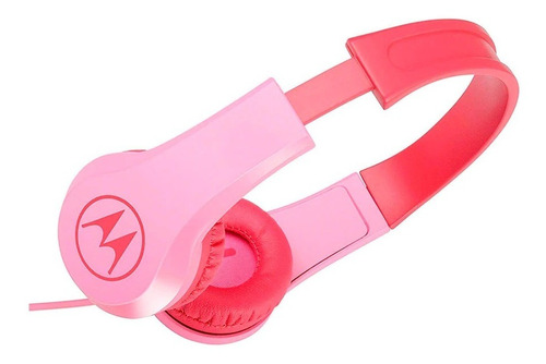 Audífonos Para Niños Motorola Moto Jr 200 Jack 3.5mm Rosado