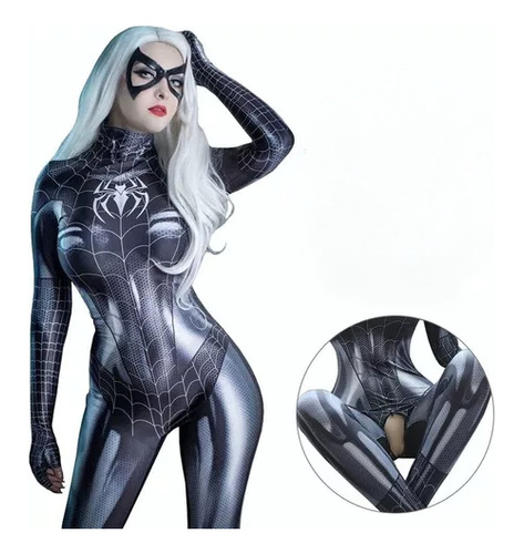 Disfraz Mujer Spiderman Venom Cuerpazo Vengadores Viuda Negr
