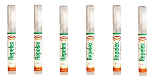 6x Repelente Mosquito Repelex Pen 10%deet10 Ml Envío Gratis 