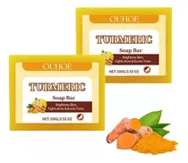 Comprar 2 Jabones Limpiadores De Cúrcuma, Exfoliante Antienvejecimie