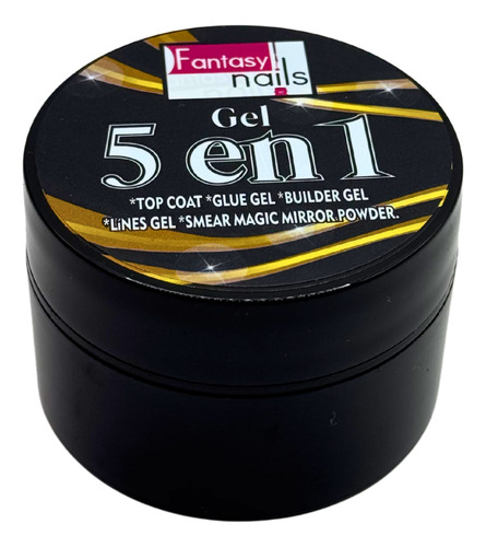 Gel 5 En 1 Fantasy Nails Base, Constructor Top Coat Magic