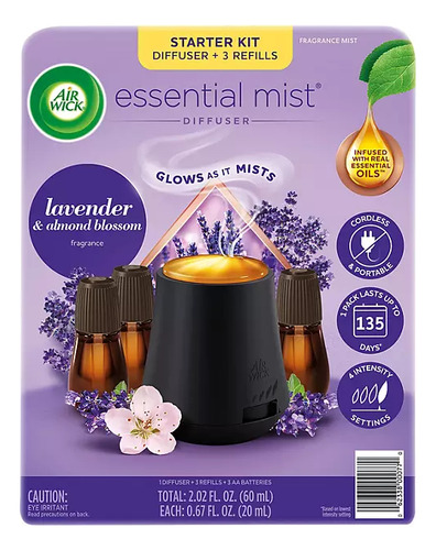 Difusor Air Wick Essential Mist 1 Difusor + 3 Recambios