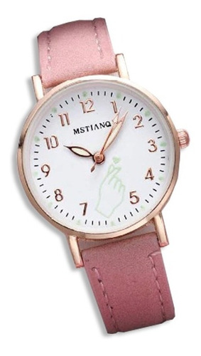 Imagen 1 de 2 de Reloj Luminoso Kpop Hand Heart Rosa