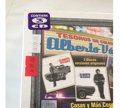 Alberto Vasquez - Tesoros De Coleccion - Cd - Disco Pack (Usado)