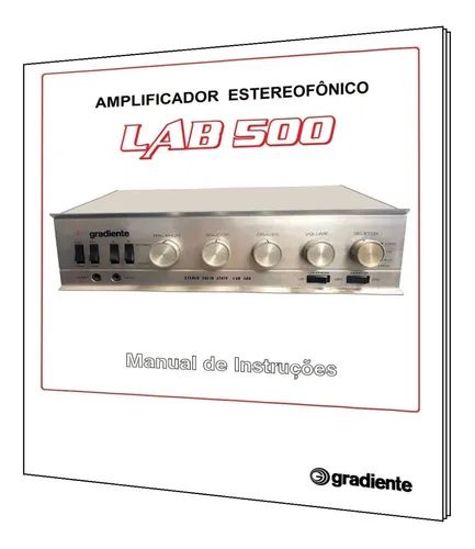 comprar Manual Do Amplificador Gradiente Lab-500 (cópia Colorida)