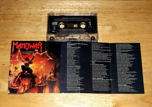 Manowar The Triumph Of Steel Cassette Tape Heavy Power Metal