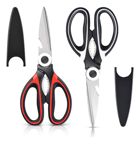 Tijeras De Cocina Multiusos De Acero Inoxidable, 2