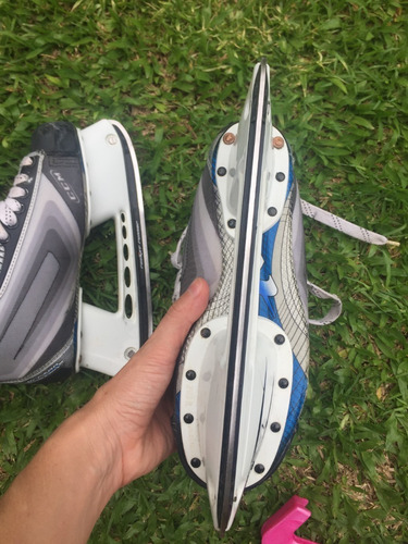 Imagen 5 de 8 de Patines De Hockey Sobre Hielo - Poco Uso, Impecables