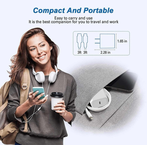 Cargador Carga Rápida Apple 20w Tipo C