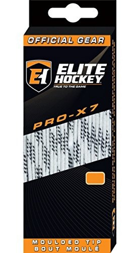 Cordones De Skate Elite Hockey Pro-x7 (7, Blancos, 120)