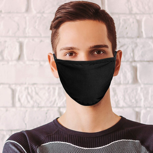 Mascarillas Reutilizables De Algodón Lavables, 3 Unidades