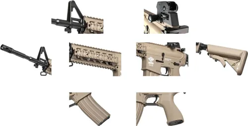 Marcadora Airsoft Electrico G&g Gr15 Raider L Blow Back 6 Mm