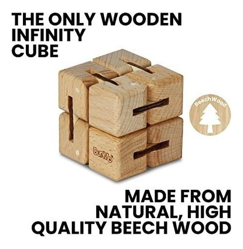 Bunmo Cubos Infinitos De Madera - Juguete Grande Infinity Cu