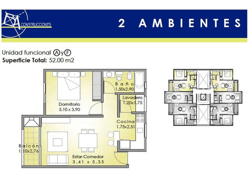 Imagen 14 de 15 de Departamento 2 Ambientes En Venta Villa Del Parque