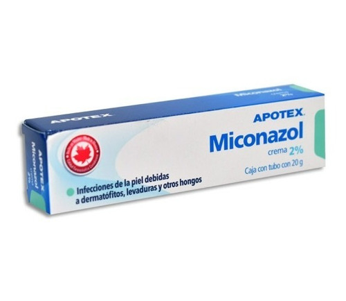 Miconazol 2% Crema Para Infecciones Por Hongos Apotex 