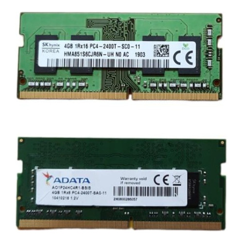 Memoria Ram 4gb Ddr4 - 2400t (Usado)