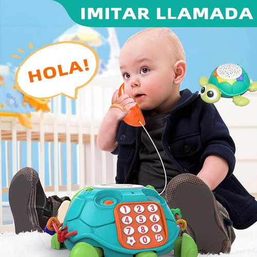 . Juguete Para Gatear Tortuga Sensorial Con Música