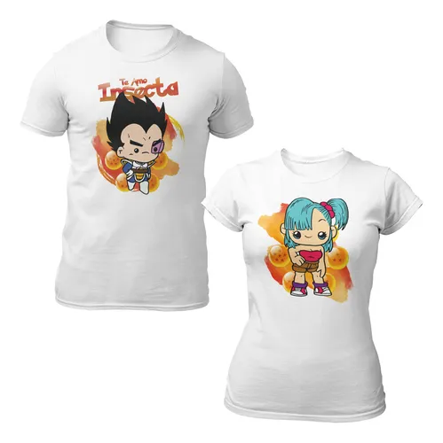 Camisetas de vegeta y bulma sale