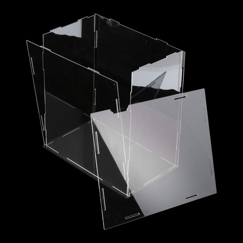 Caja De Exhibición De Muñeca Modelo Transparente Negro