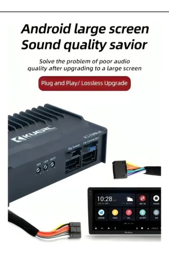 Amplificador Dsp K2 Para Pantallas Android 4 Vias Kuerl 150w