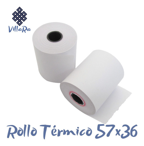 Rollo Térmico Para Terminal Bancaria 57x36. 100 Pzs