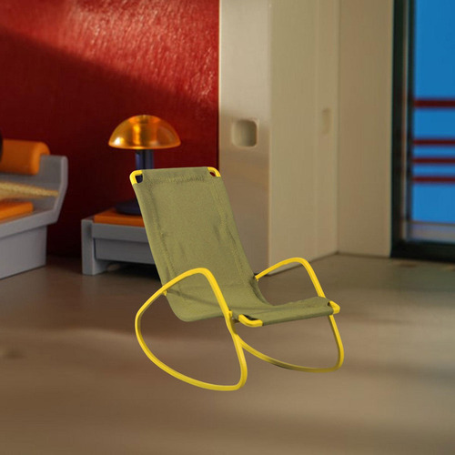 Sillón Para Casa De Muñecas A Escala 1/6, Figura Verde