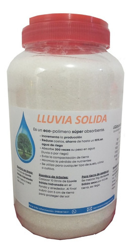 Imagen 2 de 9 de Lluvia Solida, Eco-hidrogel Superabsorbente Para Agricultura