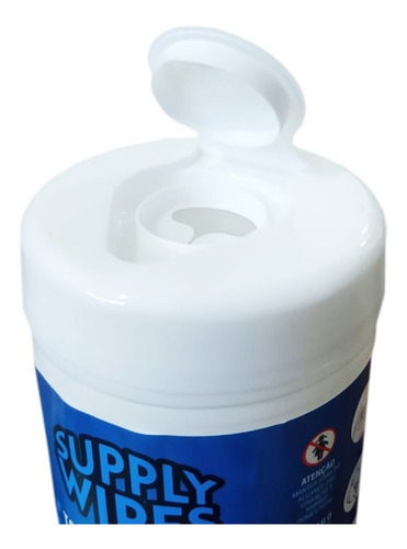Lenços Umedecidos Alcool 70° Tubo 35 Unidades Supply Wipes