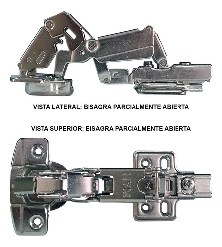 Bisagra Cangrejo Esquina Reforzada 1 Par 165°