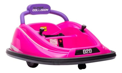 Carro Choque Infantil Rosa 6v Bel