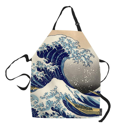 Ssoiu Delantal De Cocina Japonesa, Japones The Great Wave Of