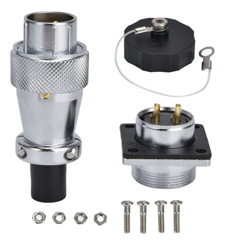 Conector De Aviación Enchufe Macho Enchufe Hembra 2 Pines