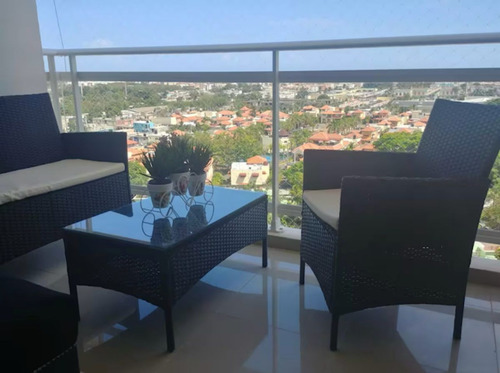 A222 - Apartamento Amueblado En Alquiler En Torre Moderna Av. Charles De Gaulle | 3 Habitaciones | 1 Parqueo