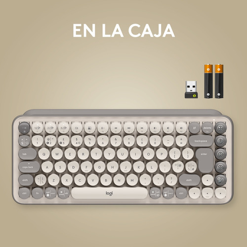 Teclado Mecanico Logitech Pop Keys Arena Emojis Mist