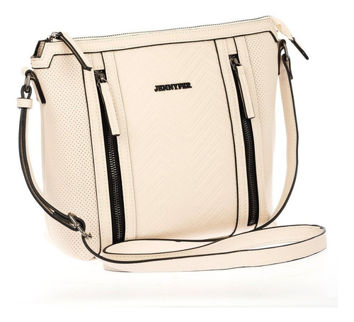 Bolsa Dama Crossbody Exterior Vinil Forro Algodón Jennyfer