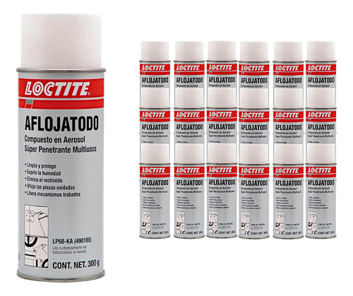 Aceite Aflojatodo En Aerosol De 300 Mililitros 18 Piezas