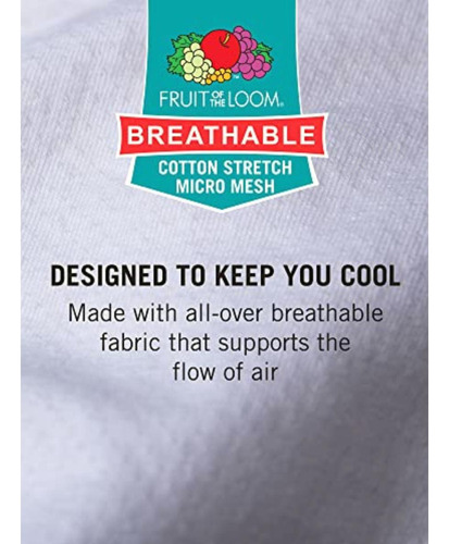 Fruit Of The Loom Camisetas De Algodón Transpirable Para