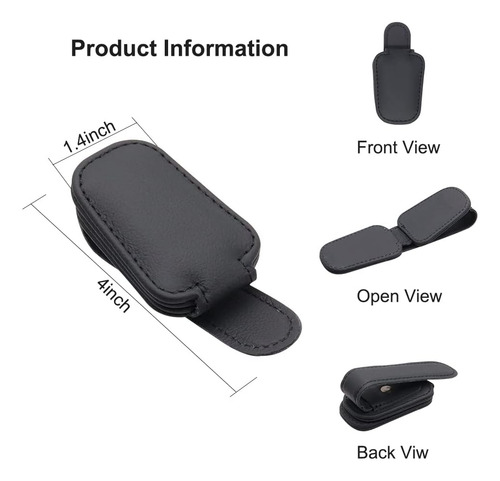 Paquete De 2 Soportes For Gafas De Sol For Visera De Coche,