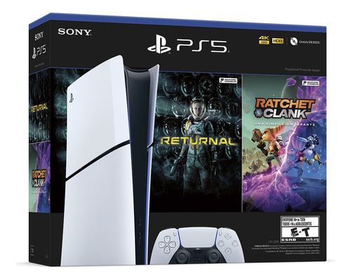 Playstation Ps5 Digital Slim 1tb + Ratchet & Clark+ Returnal