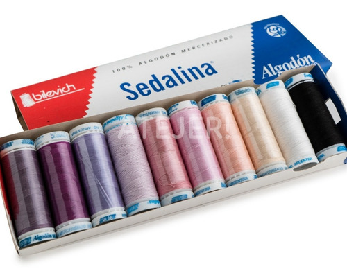 Imagen 4 de 4 de Hilo Sedalina Algodón Guterman 10 Bobinas 91,4 Mts Surtido