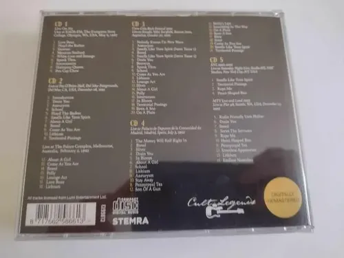 Box 5 Cds Nirvana The Broadcast Collection 1987 / 1993 Novo