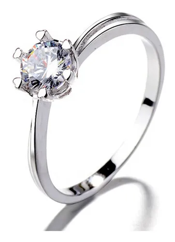 Anillo Plata 925 Mujer Elegante Circones Compromiso Amor