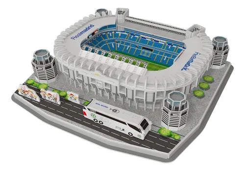 Puzzle 3D Santiago Bernabeu Real Madrid Estadio Fútbol NANOSTAD