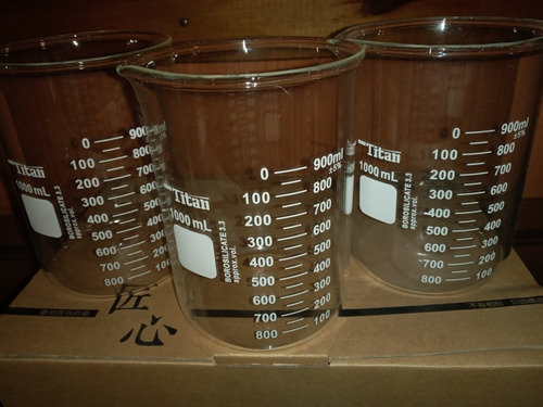 Imagen 1 de 1 de Vasos Precipitados Beaker 1000ml Clase A.