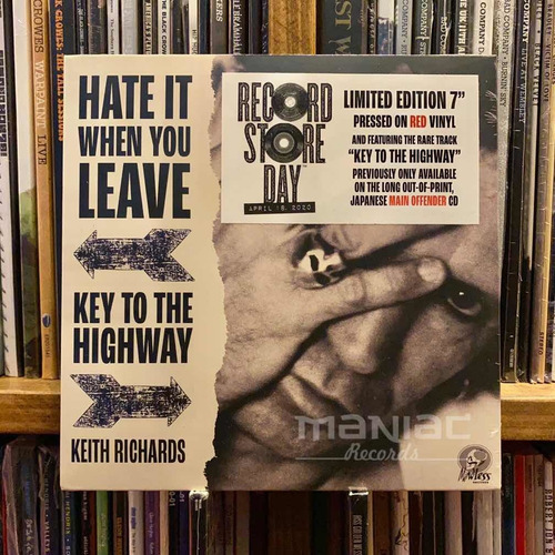 Keith Richards Hate It When You Leave / Key To The Highway 