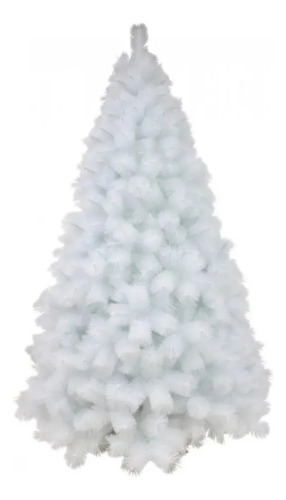 Árvore De Natal Pinheiro Branca Luxo 1,20m 170 Galhos A0112b