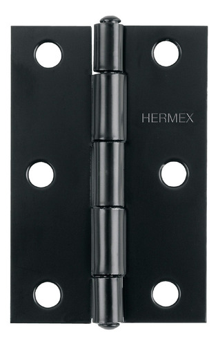 Bisagra Rectangular 3-1/2'' Acabado Negro Hermex 45637