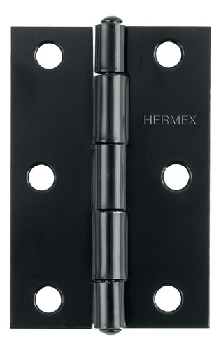 Bisagra Rectangular 3-1/2'' Acabado Negro Hermex 45637